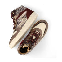 thumbnail: Develab leren sneakers aubergine/goud