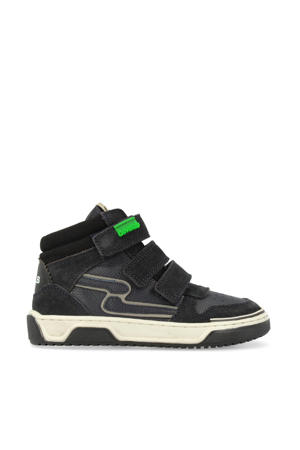 leren sneakers donkerblauw