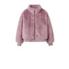 NAME IT KIDS faux fur jas roze