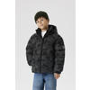 NAME IT KIDS gewatteerde jas zwart
