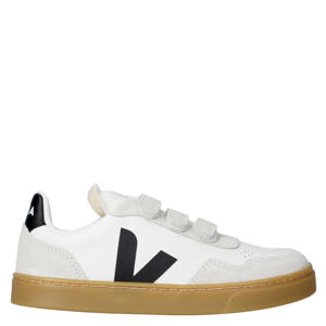 Small V-90 leren sneakers wit/blauw