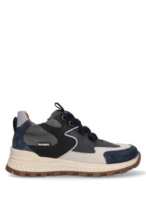 Rebel Rock leren sneakers donkerblauw
