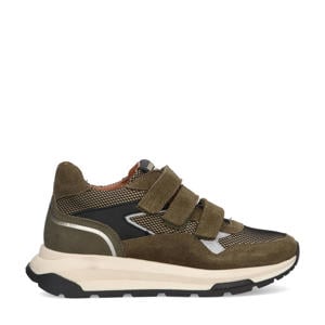 Fygo Flash suède sneakers kakigroen