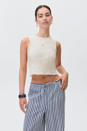 cropped top ecru