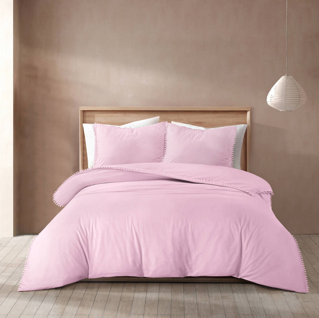 Eleganzzz Dekbedovertrek Teddy Pluche Light Pink 200x200 220cm Tweepersoons Dekbedovertrekken 200x220cm Fluffy 2734218406