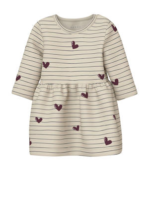 jurk + legging NBFVANDORA beige/donkerrood