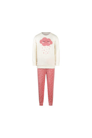 pyjama ecru/roze