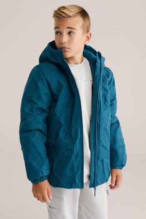 winterjas blauw