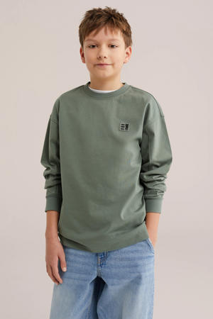 longsleeve olijfgroen