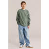 WE Fashion Blue Ridge longsleeve olijfgroen