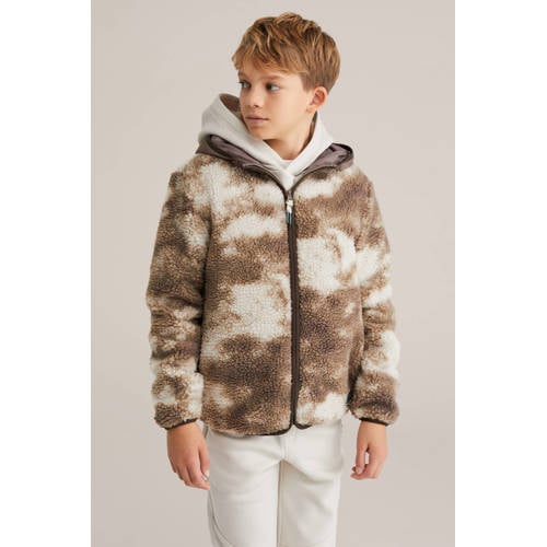 WE Fashion teddy jas bruin Meerkleurig - maat 158/164 afbeelding