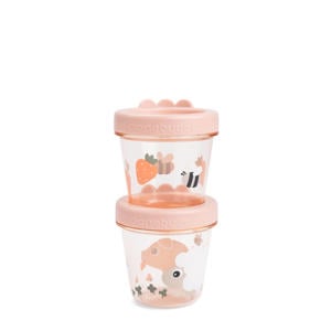 Babyvoedselcontainer 2-pack Tiny farm - Roze