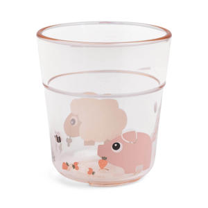 Glas L Tiny farm - Roze
