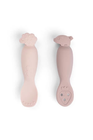 Leerset lepels Tiny farm - Roze