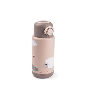 Thermo fles Tiny farm - Roze - 340 ml