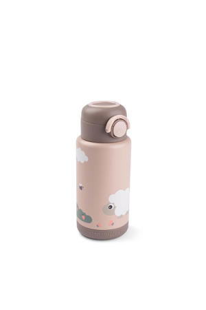 Thermo fles Tiny farm - Roze - 340 ml