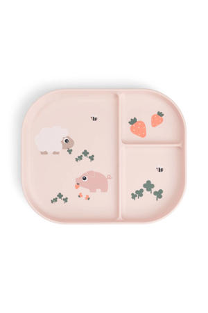 Foodie compartimentbord Tiny farm - Roze