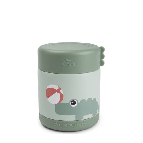 Done by Deer Thermo voedel container Playground - Groen 300 ML Babyvoeding bewaarbakjes afbeelding