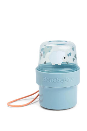To go 2-in-1 snackcontainer S Tiny farm - Blauw