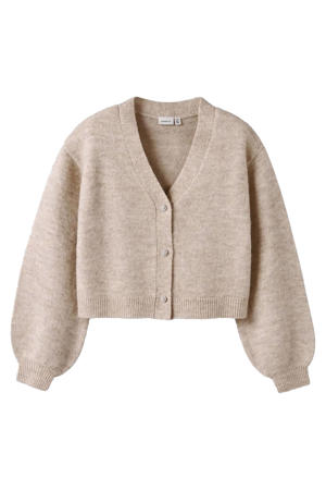 cardigan ecru gebreid