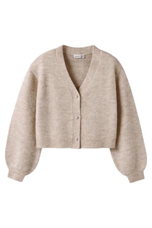 cardigan ecru gebreid