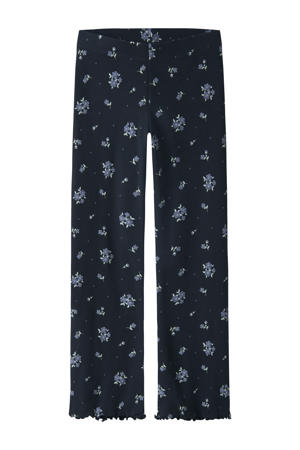 flared legging donkerblauw