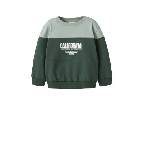 NAME IT MINI sweater groen Meerkleurig - maat 92 | Sweater van NAME IT afbeelding