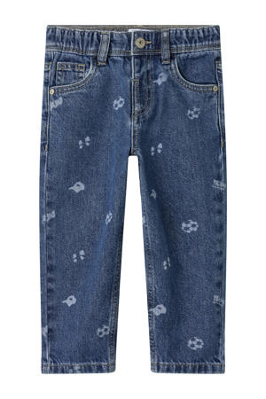 waist tapered jeans medium blue denim