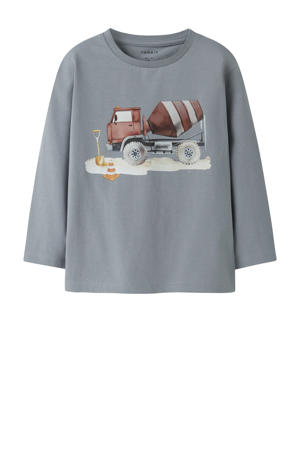 longsleeve grijsblauw