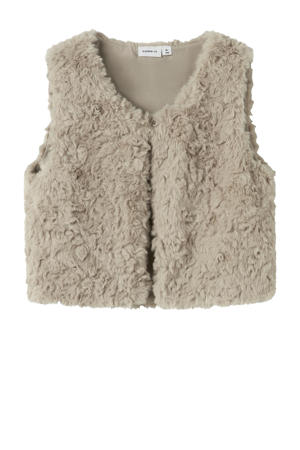 imitatiebonten gilet beige