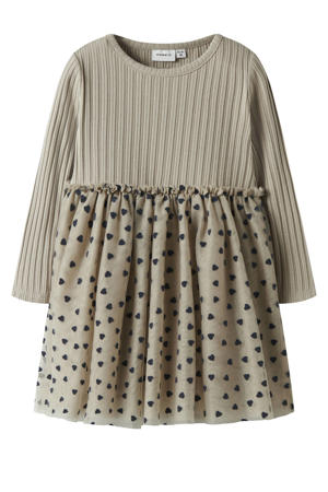 korte jurk beige
