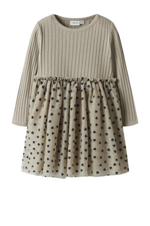 korte jurk beige