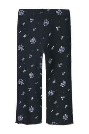 flared legging donkerblauw