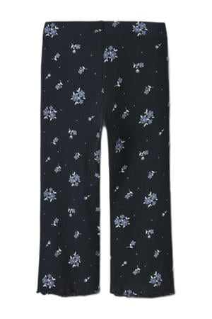 flared legging donkerblauw