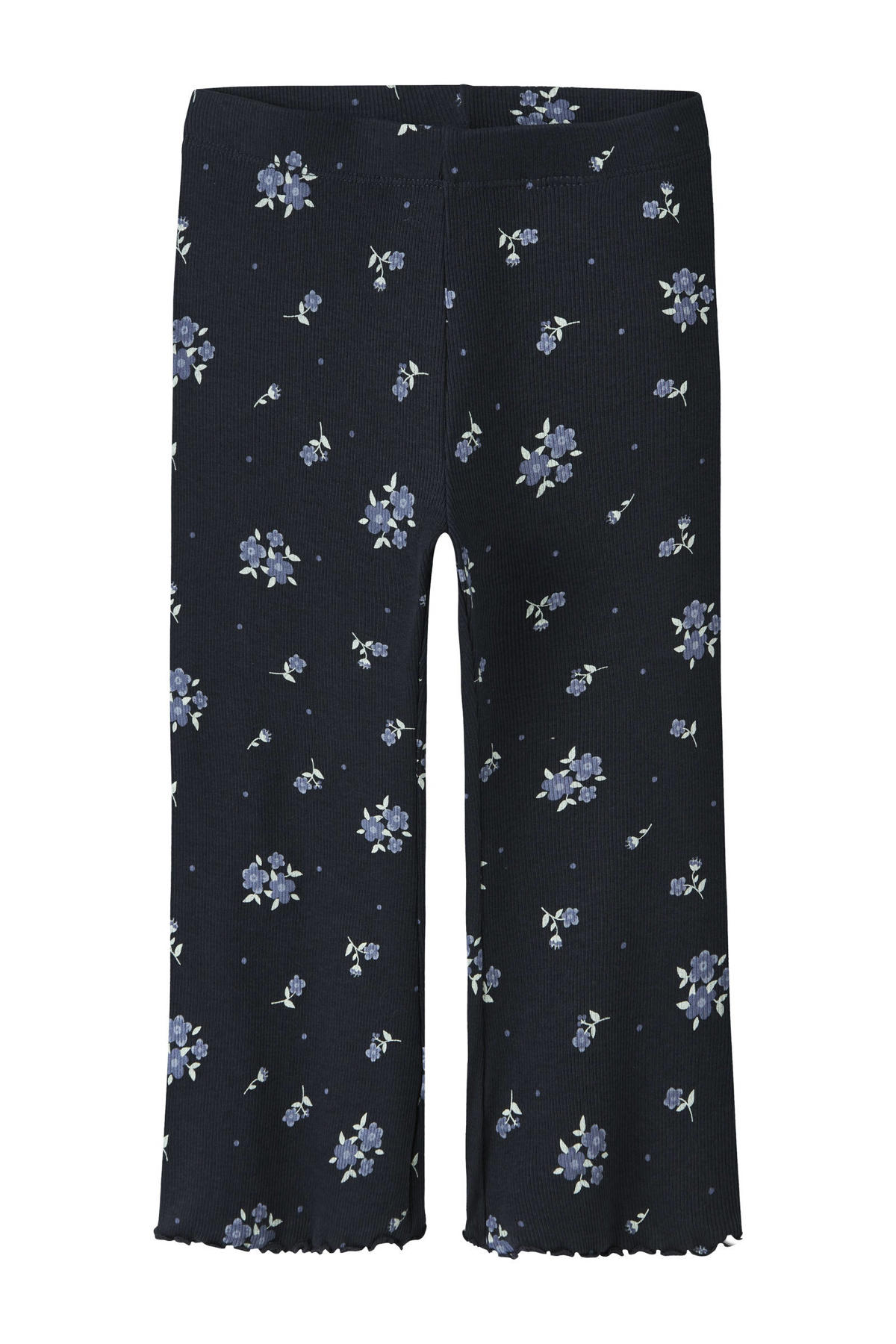 Girls' flared leggings in stretch cotton
