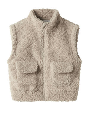 teddy bodywarmer beige