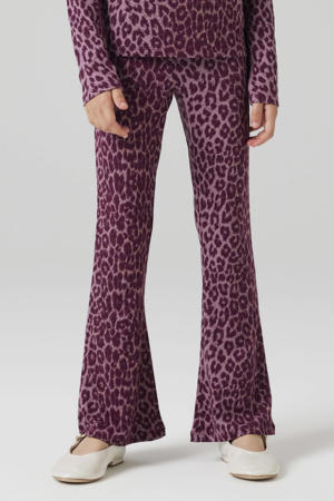 bootcut casual broek donkerrood