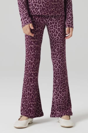 bootcut casual broek donkerrood