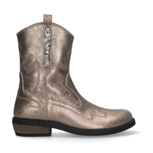 Braqeez Camilla leren cowboylaarzen brons Meisjes Leer Effen - maat 37 afbeelding