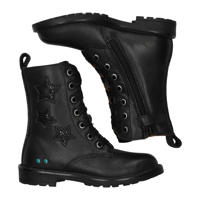 thumbnail: BunniesJR Hailee Happy leren veterboots zwart