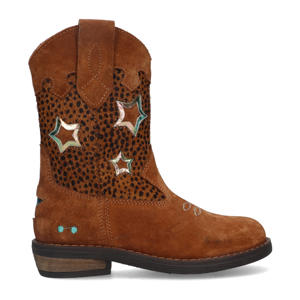 suède cowboylaarzen cognac