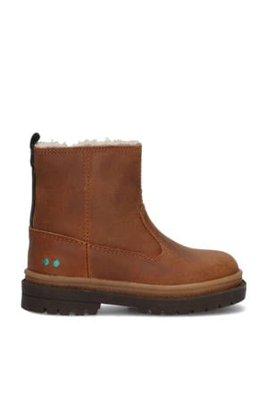 Tim Trail gevoerde nubuck enkelboots cognac