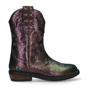 Romee Rodeo leren cowboylaarzen met glitters multi