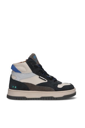 Billie Baas leren sneakers donkerblauw