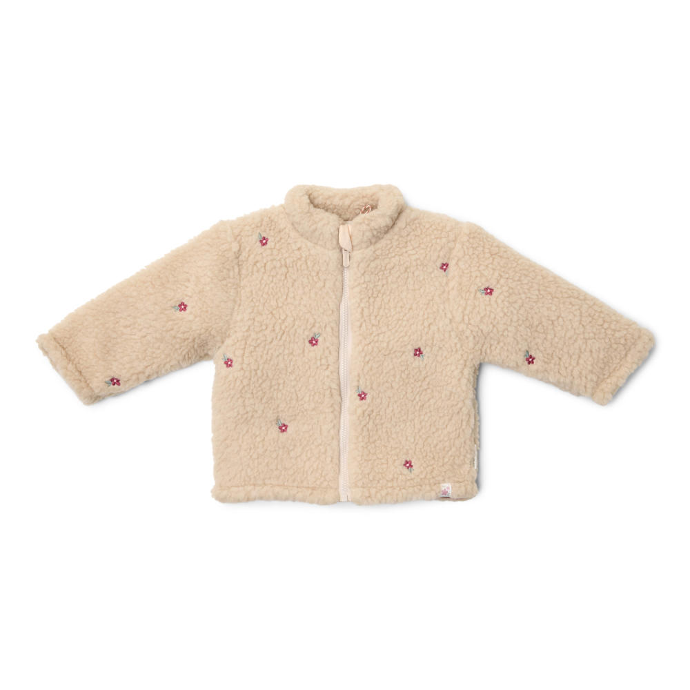 LIL' ATELIER MINI teddy jas ecru