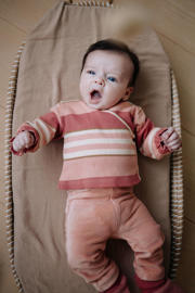 thumbnail: Riffle Amsterdam corduroy flared casual broek roze