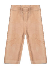 thumbnail: Roze meisjes Riffle Amsterdam corduroy flared casual broek met elastische tailleband en effen