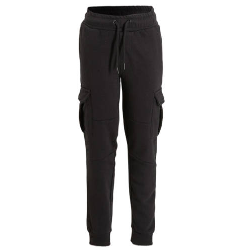 anytime cargo joggingbroek black Zwart Jongens Katoen Effen - maat 110/116 afbeelding