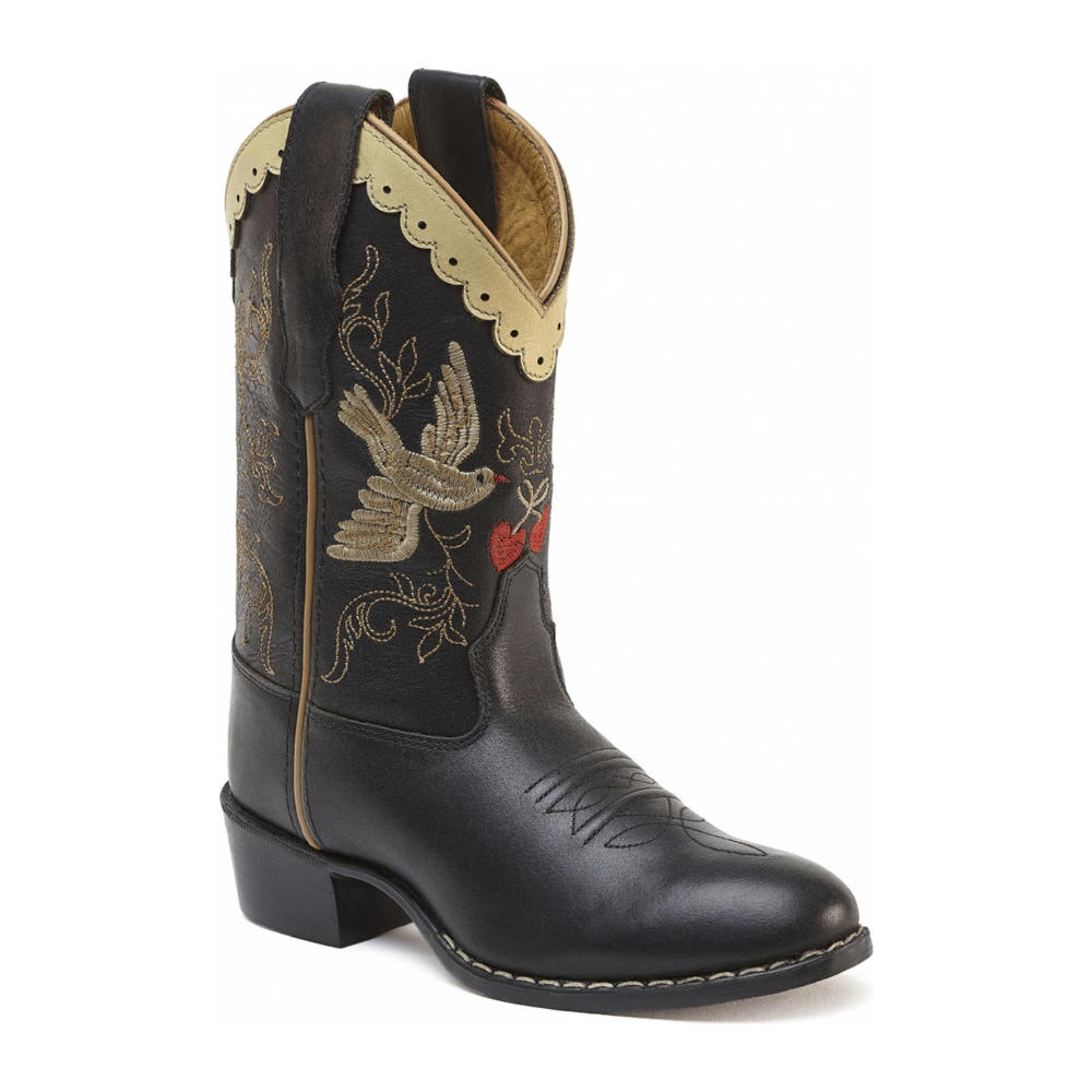 Zwarte meisjes Bootstock leren cowboylaarzen