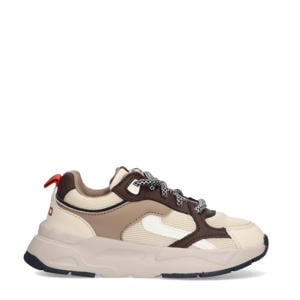 chunky sneakers beige/bruin